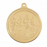 Gold Running Endurance Stamped Iron Medal 5CM 50MM - MM16051G