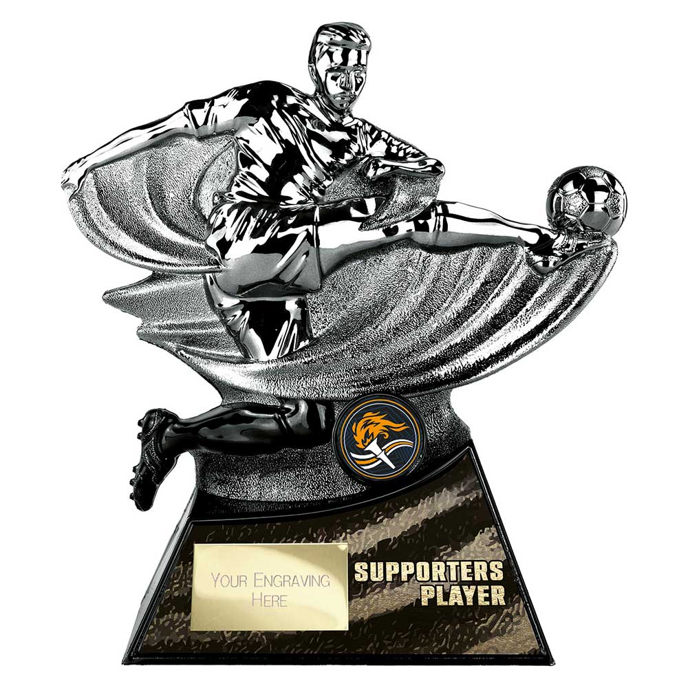 Power Strike Football Supporter Player Gunmetal & Black 180mm - PA26197A