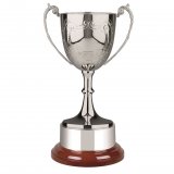 Revolution Hand Chased with Scroll Nickel Plated Staffordshire Cup Award 11.25" - CHA6D