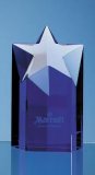 20cm Sapphire Blue Optic Star Column Award - SY2024