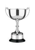 Silver Plated Cambridge Trophy 10" - 484C