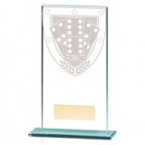 Millennium Dominoes Jade Glass Award 160MM - CR20374D