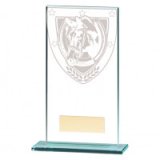 Millennium Equestrian Jade Glass Award 16CM 160MM - CR20375D
