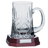 Lindisfarne St Bernica Crystal Tankard & Base 170mm - CR3603A