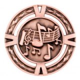 Bronze  V-Tech Music Premium Zinc Alloy Medal 6CM 60MM - MM1028B