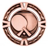 Bronze V-Tech Table Tennis Premium Zinc Alloy Medal 6CM 60MM - MM1038B