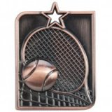 Centurion Star Tennis Zinc Alloy, 3D Die-Cast Bronze Medals 53x40MM - MM15016B