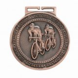 Olympia Cycling 3D Die-Cast Antique Bronze Medals 6CM 60MM - MM16054B