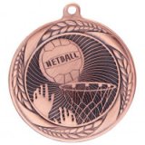 Typhoon Netball Stamped Iron Medal Bronze 5.5CM 55MM - MM20443B