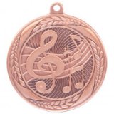 Typhoon Music Stamped Iron Medal Bronze 5.5CM 55MM - MM20446B