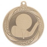 Typhoon Golf Stamped Iron Medal Gold 5.5CM 55MM - MM20451G