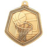Gold Falcon Basketball Medal 6.5CM 65MM - MM22088G