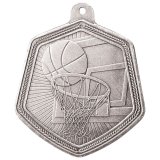 Silver Falcon Basketball Medal 6.5CM 65MM - MM22088S