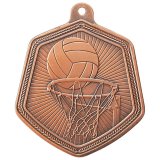 Bronze Falcon Netball Medal 6.5CM 65MM - MM22097B