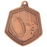 Bronze Falcon Rugby Medal 6.5CM 65MM - MM22099B