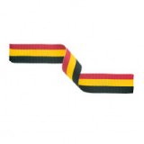 Red, Yellow & Black Medal Ribbon 395x22mm - MR14