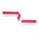 Red & White Medal Ribbon 395x22mm - MR3