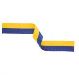 Blue & Yellow Medal Ribbon 395x22mm - MR7