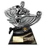 Power Strike Football Supporter Player Gunmetal & Black 200mm - PA26197B