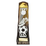 Shard Football Most Improved Award Gold to Black 230mm - PX23126A