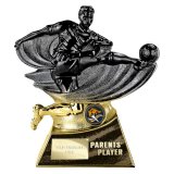 Power Strike Football Parents Player Carbon Black & Gold 200mm - PX26195B