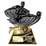 Power Strike Football Player of Year Carbon Black & Gold 180mm - PX26196A