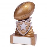 Mini Rugby Shield Trophy 9.5CM (95MM) - RF19096A