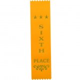 Recognition 6th Place Yellow Ribbon Bookmarks 200x50MM-RO8155