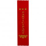 Recognition Participant Red Ribbon Bookmarks 200x50MM-RO8168