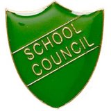 ShieldBadge School Council Green 25mm