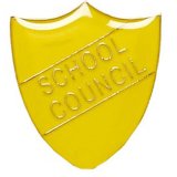 ShieldBadge School Council Yellow 25mm