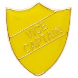 ShieldBadge Vice Captain Yellow  25mm