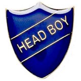 ShieldBadge Head Boy Blue 25mm