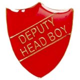 ShieldBadge Deputy Head Boy Red 25mm