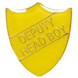 ShieldBadge Deputy Head Boy Yellow 25mm
