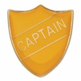 ShieldBadge Captain Yellow 25mm