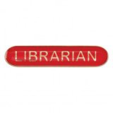 BarBadge Librarian Red 40mm