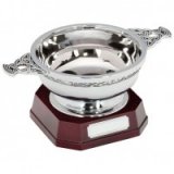 The Highland Quaich In Steel On Base 125mm - ST15519B