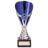 Rising Stars Premium Silver & Blue Trophy Cup 18.5CM 185MM-TR20538B
