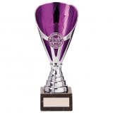 Rising Stars Premium Silver & Purple Trophy Cup 18.5CM 185MM-TR20539B