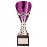 Rising Stars Premium Silver & Purple Trophy Cup 20CM 200MM-TR20539C
