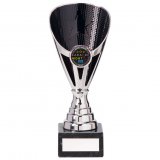 Rising Stars Premium  Silver & Black Trophy Cup 18.5CM 185MM-TR20541B