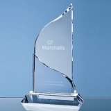 22cm Optical Crystal Grand Bleu Award - SY3066