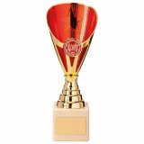 Rising Stars Premium Gold & Red Trophy Cup 20CM 200MM-TR20543C