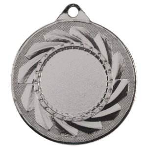 Silver Cyclone Stamped Iron Medal 5CM 50MM - MM15002S
