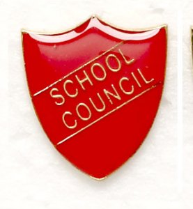 ShieldBadge School Council Red 25mm