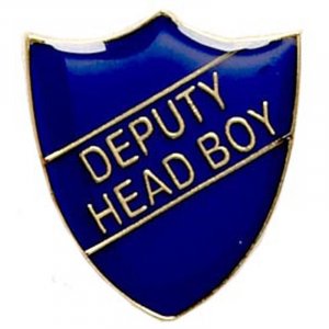 ShieldBadge Deputy Head Boy Blue 25mm