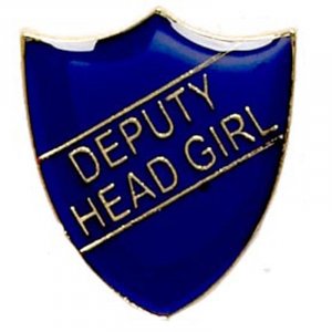 ShieldBadge Deputy Head Girl Blue 25mm