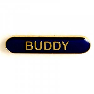 BarBadge Buddy Blue 40mm