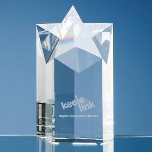 15cm Optical Crystal Star Column Award - SY1009